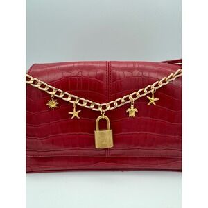 Authentic Louis Vuitton padlock unbranded chain repurposed bag charm accessory